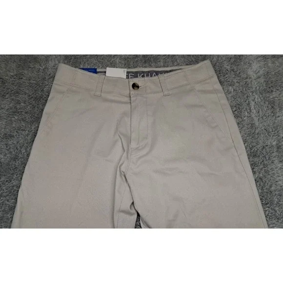 New Haggar Life Khaki Dress Pants Mens 30x32 Super Flex Waistband Chino Slim Fit - Picture 4 of 8